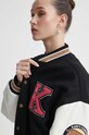 Karl Kani kurtka bomber z domieszką wełny 6175077 czarny