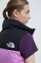 Brezrokavnik s puhom The North Face 1996 RETRO NUPTSE VEST NF0A3XEPQIX1 vijolična