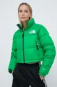 зелений Пухова куртка The North Face NUPTSE SHORT JACKET