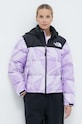 Μπουφάν με επένδυση από πούπουλα The North Face 1996 RETRO NUPTSE JACKET μωβ NF0A3XEOUI61