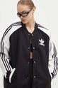 Μπουφάν bomber adidas Originals SST Oversize VRCT μαύρο IR5519