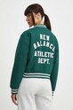 Îmbrăcăminte New Balance geaca bomber WJ41509NWG verde