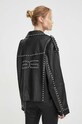 Îmbrăcăminte HUGO geacă biker de piele 10909035 negru