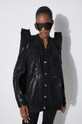 Rick Owens geacă din denim Denim Jacket Tec Worker negru DS01D1704.BF.09