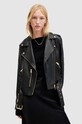 Kožená bunda AllSaints BALFERN nezateplené černá WL195Z