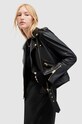 Kožená bunda AllSaints BALFERN černá WL195Z