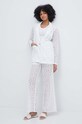 Хлопковый пиджак Pepe Jeans MARISA PL402376 бежевый SS24