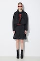 Βαμβακερό σακάκι MM6 Maison Margiela S62AN0126 μαύρο SS24