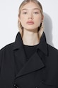 Βαμβακερό σακάκι MM6 Maison Margiela S62AN0126 μαύρο