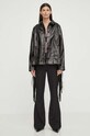 Herskind geaca de piele ALLAN 5155125 negru SS24
