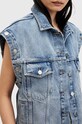 AllSaints geaca CHLO DENIM SWEAT JKT albastru W044OA