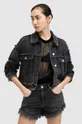 nero AllSaints giacca di jeans CLAUDE FRAY JACKET Donna