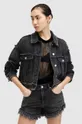 Джинсова куртка AllSaints CLAUDE FRAY JACKET джинс чорний W041OA