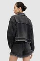 AllSaints geacă din denim CLAUDE FRAY JACKET negru W041OA