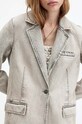 Džínová bunda AllSaints EVER DENIM BLAZER W034OA béžová SS24