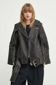 By Malene Birger kurtka skórzana BEATR ISSE czarny Q71742002Z
