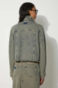 Odzież GANNI kurtka jeansowa Overdyed Heavy Denim Jacket J1478 brązowy