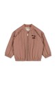 Dětská bomber bunda Konges Sløjd JUNO FRILL BOMBER JACKET KS100322 růžová SS24