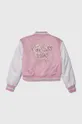 Детская куртка-бомбер Guess розовый