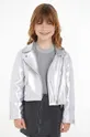 srebrna Dječja jakna Calvin Klein Jeans Za djevojčice
