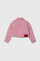 Detská rifľová bunda HUGO ružová