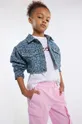 plava Dječja traper jakna Marc Jacobs Za djevojčice