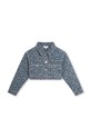 Marc Jacobs geacă din denim pentru copii W60171.156 albastru SS24