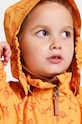 Detská nepremokavá bunda Didriksons NORMA KIDS PR JKT 3 oranžová 505265