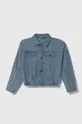 блакитний Дитяча джинсова куртка United Colors of Benetton Для дівчаток
