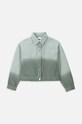 Дитяча джинсова куртка Coccodrillo WC4152301GEJ фіолетовий SS24