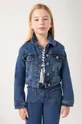 niebieski Mayoral kurtka jeansowa dziecięca Dziewczęcy