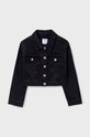 Mayoral geacă din denim pentru copii 6460.8F.Junior.PPYH negru SS24
