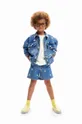 голубой Детская джинсовая куртка Desigual Для девочек
