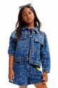 Детская джинсовая куртка Desigual без подкладки голубой 24SGED04
