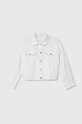 Abercrombie & Fitch kurtka jeansowa dziecięca bez kaptura biały KI244.4004