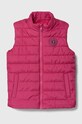 Дитяча безрукавка Guess злегка утеплена рожевий H4GJ01.WCFM0.PPYH