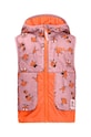 Jack Wolfskin vesta copii SMILEYWORLD AOP VEST cu captuseala roz 1610781.G.