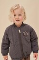 Konges Sløjd kurtka bomber dziecięca JUNO BOMBER JACKET bez kaptura szary KS100321