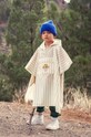 Mini Rodini poncho antipioggia per bambini Owl transitorio bianco 2421010411