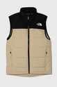 The North Face bezrękawnik dziecięcy NEVER STOP SYNTHETIC VEST bez kaptura beżowy NF0A89PG