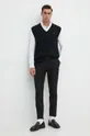 Хлопковая жилетка Polo Ralph Lauren чёрный