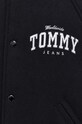 Tommy Jeans kurtka bomber z domieszką wełny DM0DM17884 czarny