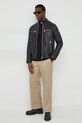 Karl Lagerfeld bőrdzseki 541422.555019 fekete SS24