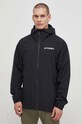 Дождевик adidas TERREX Multi 2L RAIN.RDY с капюшоном чёрный IP1435