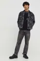 Джинсовая куртка Karl Lagerfeld Jeans серый