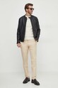 Pepe Jeans geaca de piele PM402878 negru SS24