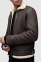 AllSaints kurtka skórzana Rhys ML089Z brązowy SS24