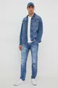 Pepe Jeans giacca di jeans Luka Stencil blu