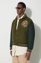 green Billionaire Boys Club bomber jacket Astro Varsity