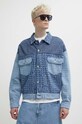 Hugo Blue geacă din denim necaptusit albastru 50511901